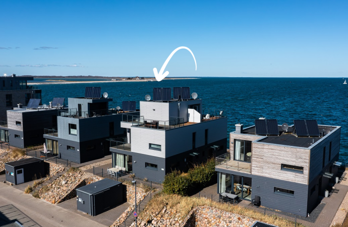 Doppelhaushälfte Auf der Ostsee mit Kamin und Sauna